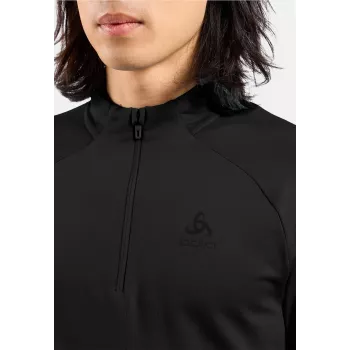Capa intermedia Odlo Essential Light Mid Layer 1/2 Zip - negro - talla L