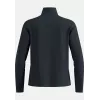 Odlo Grid Fleece Mid Layer Full Zip Jacket - Black Melange, talla L