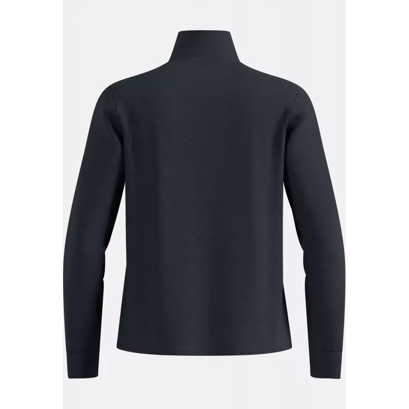 Odlo Grid Fleece Mid Layer Full Zip Jacket - Black Melange, talla L