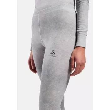 Odlo Active Warm X Pow BL Bottom pantalón largo de capa base - gris plata, talla S