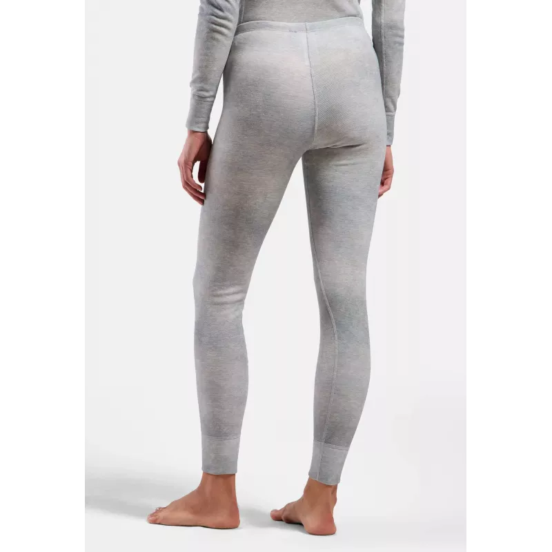 Odlo Active Warm X Pow BL Bottom pantalón largo de capa base - gris plata, talla S