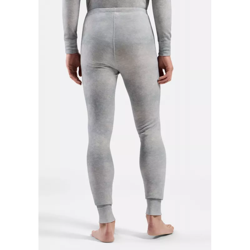 Odlo Active Warm X Pow BL Bottom Long pantalón térmico de capa base - gris plata, talla L