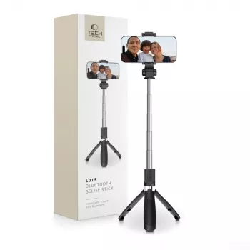 Tech-Protect L01S BT palo selfie con trípode negro