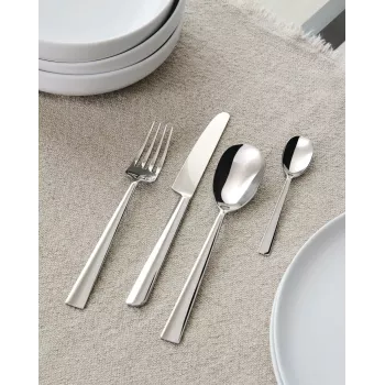 Alessi Asta juego de cubiertos 24 piezas plateado (AM242S24)
