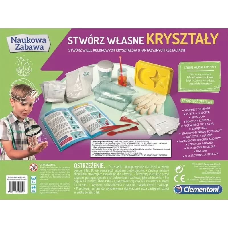 Clementoni Science & Play Kit de Cultivo de Cristales - Cultiva tus propios cristales