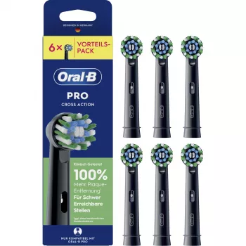 Oral-B Pro CrossAction recambios de cepillo negro 6 uds. (015424)
