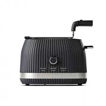 Guzzini Sous Chef Tostador con Pinzas Plegables Gris 2 Ranuras Calienta Panecillos Descongelar