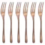 Sambonet Taste Juego de tenedores de postre 6 piezas cobre