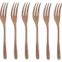 Sambonet Taste PVD Juego de 6 tenedores de postre - negro acero inoxidable 18/10