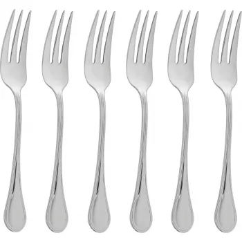 Sambonet Royal Inox Juego de 6 tenedores de postre - caja regalo