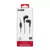 SBS TEINEARKL Auricular in-ear con micrófono - Negro - Con cable - Cable de 1,2 m - Jack 3,5 mm - Llamadas y música