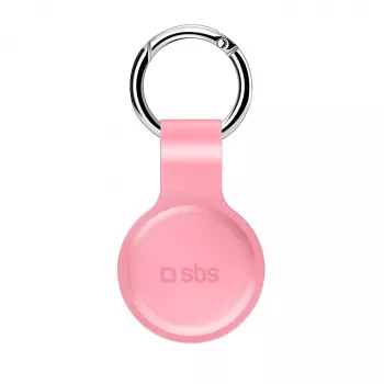 SBS Funda de silicona para Apple AirTag Rosa