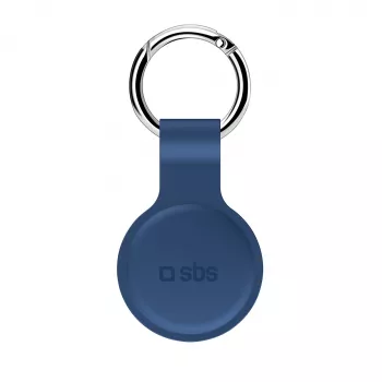 SBS Funda de silicona para Apple AirTag Azul