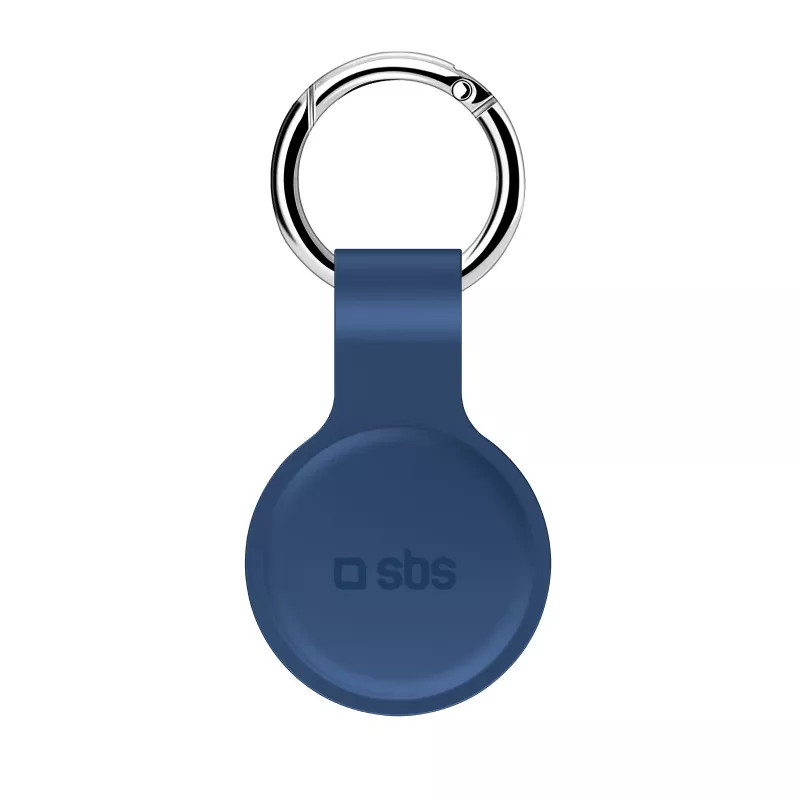 SBS Funda de silicona para Apple AirTag Azul