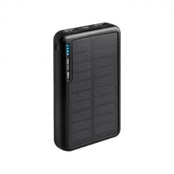 SBS Batería externa solar USB/USB-C 10000 mAh Negro
