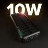 SBS Batería externa solar USB/USB-C 10000 mAh Negro