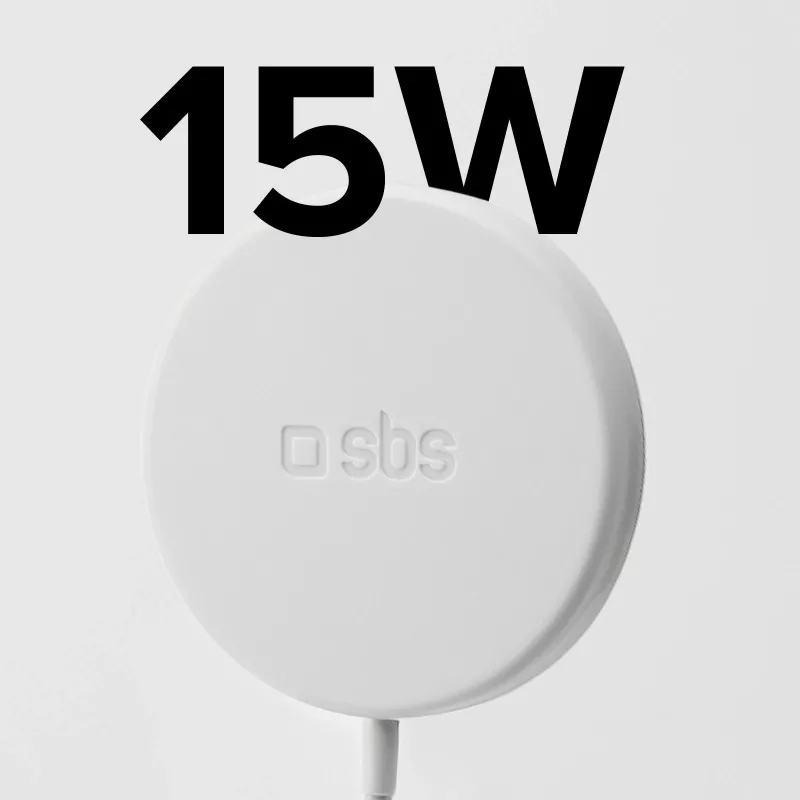 SBS Cargador inalámbrico magnético de 15W