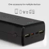 SBS Batería externa 30000 mAh Power Delivery 20W Multi-Puerto Negro