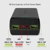 SBS Batería externa 30000 mAh Power Delivery 20W Multi-Puerto Negro