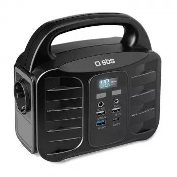 SBS Estación de energía portátil 150W Carga rápida Negro (TEPOWST150W)