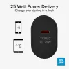 SBS TETR1CPD25 Cargador de pared USB-C Power Delivery 25W - Negro