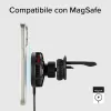 SBS TESUPFANWIR15W Cargador inalámbrico para coche Qi 15W con ventilador de refrigeración - Negro