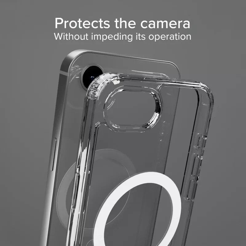 SBS Extreme Mag Funda D3O MagSafe para iPhone 16e/17e - Transparente
