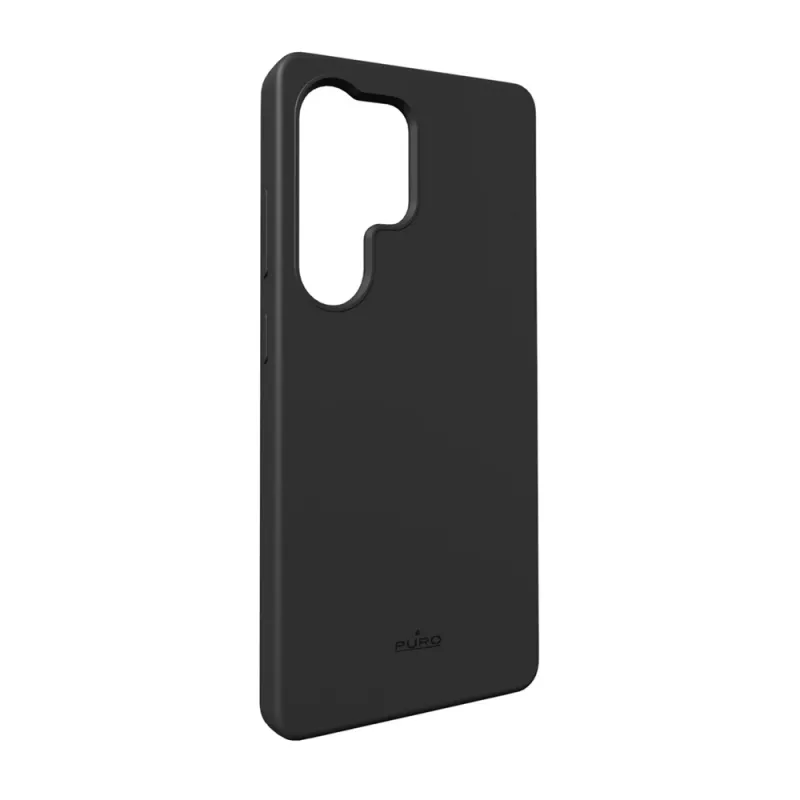 Puro Icon Mag Funda trasera para Samsung Galaxy S25 Ultra, Negro, TPU/Silicona, compatible con MagSafe
