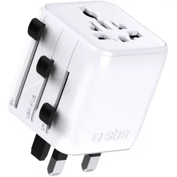 SBS TEADAPTUNI adaptador de viaje universal - Blanco