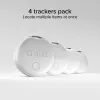 SBS Track My Circle rastreador compatible con Apple Find My - pack de 4 - Blanco