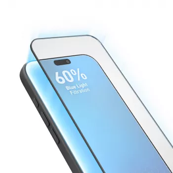 SBS Eyesafe protector de pantalla de cristal templado para Apple iPhone 17 Pro Max / 16 Pro Max con aplicador (1 pack)