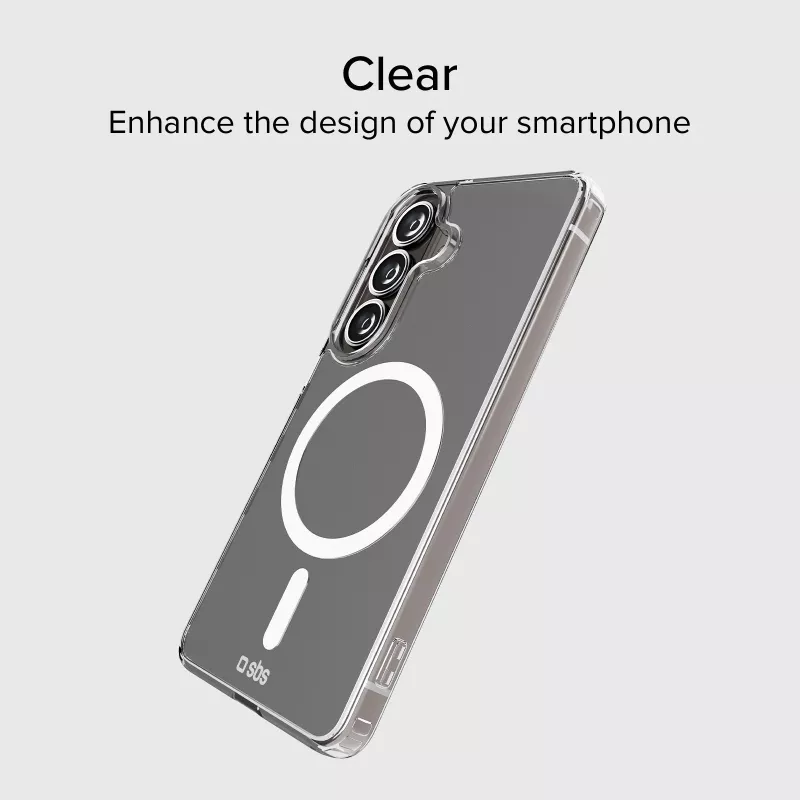 Funda SBS Light Mag para Samsung Galaxy S26 Ultra, transparente, compatible con MagSafe