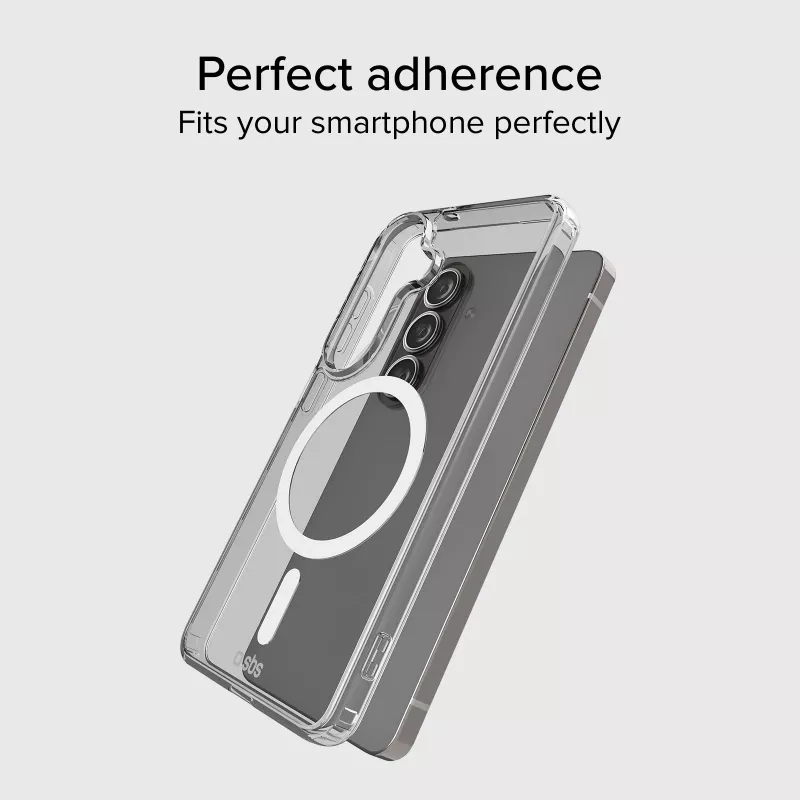 Funda SBS Light Mag para Samsung Galaxy S26 Ultra, transparente, compatible con MagSafe