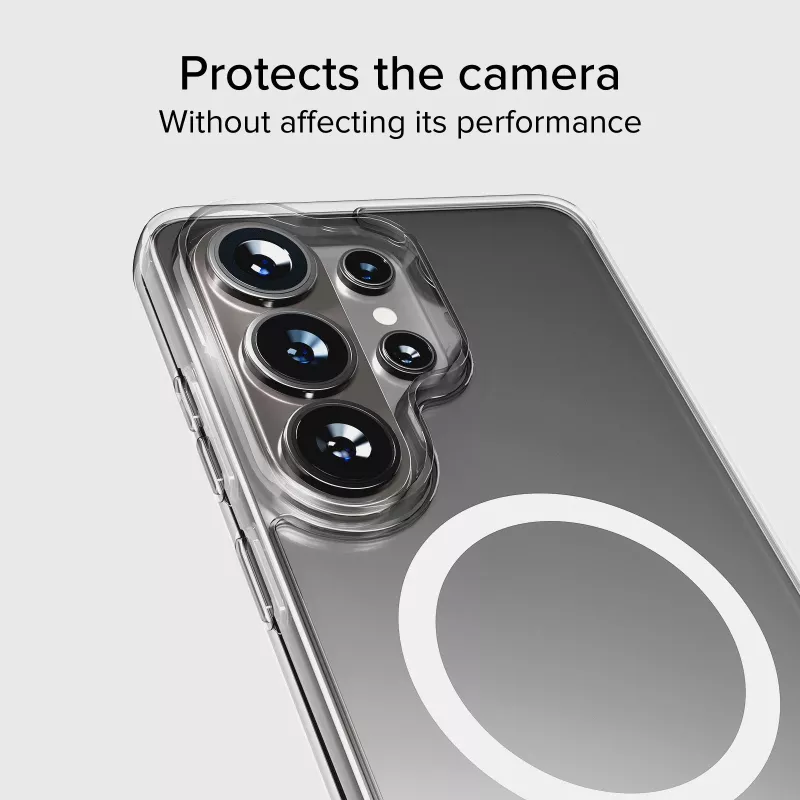Funda protectora SBS Cover Light Mag para Samsung Galaxy S26 Ultra, transparente, compatible con MagSafe