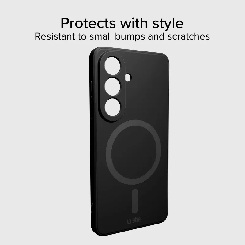 SBS Instinct Mag funda para Samsung Galaxy S26, Negro, compatible con MagSafe