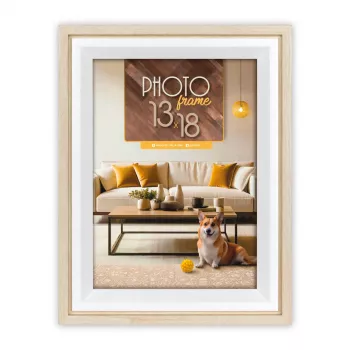 ZEP Bologna marco de fotos de madera crema 13x18 BG657C