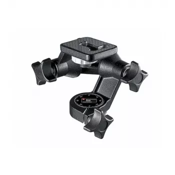 Manfrotto 3D Junior Cabezal de Trípode de 3 Vías (Negro, 4 kg de Carga)