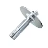 Manfrotto 163-10 Adaptador Spigot para iluminación, 28 mm (1-1/8 in) con rosca M10, placa de 120 mm
