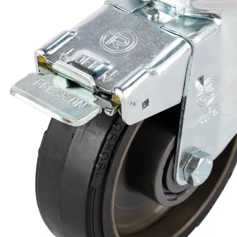 Manfrotto Ruedas con freno para trípode, 160 mm de diámetro, espiga