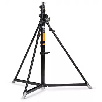 Pie de manivela super Manfrotto de acero negro