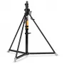 Pie de manivela super Manfrotto de acero negro