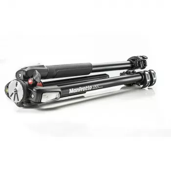 Manfrotto 055XPRO3 Trípode con 3 secciones, aluminio, negro