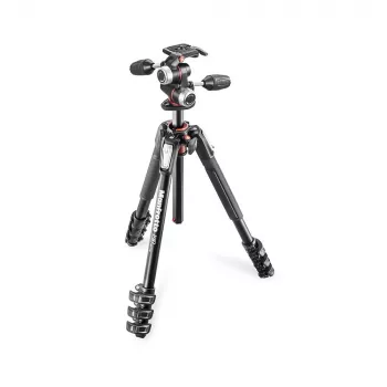 Manfrotto 190XPRO4 Trípode con rótula de 3 vías X-Pro