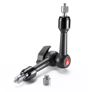 Manfrotto 244MINI Brazo de fricción variable, Mini Magic Arm 24cm 2x 1/4 + 3/8