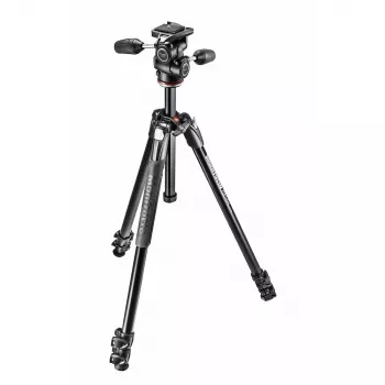 Manfrotto Serie 290 MK290XTA3-3W Trípode con rótula de 3 vías (negro)