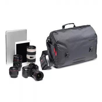 Bolsa para portátil Manfrotto Manhattan Messenger Speedy 30 Black 15,6