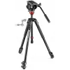 Manfrotto 190 Set de trípode de vídeo con rótula fluida 500AH