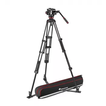 Manfrotto MVK504XTWINGA Kit de trípode Twin de aluminio con rótula fluida de vídeo 504X