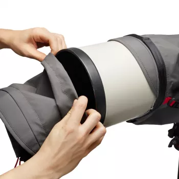 Funda protectora para cámara Manfrotto Pro Light Teleshield mediana negra