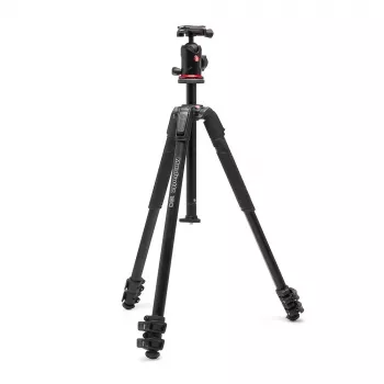 Trípode Manfrotto 190X de aluminio con rótula de bola 496RC2 (negro)